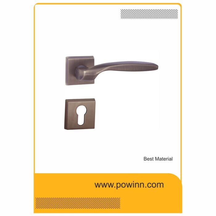 دستگیره رزت کلون کد AL-107 پلاک مربع زیتونی - تصویر 1