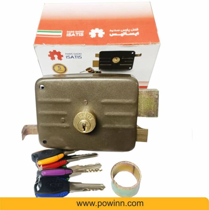 قفل حیاطی ایساتیس کلید دوشیار بدون مقابلی - تصویر 1